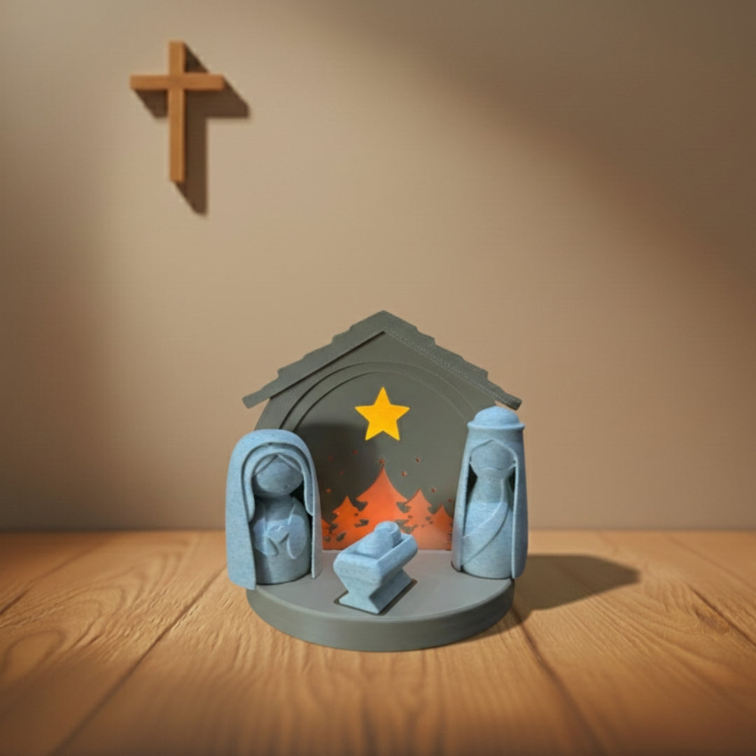 Noite de Natal - Floresta Iluminada | 13 cm