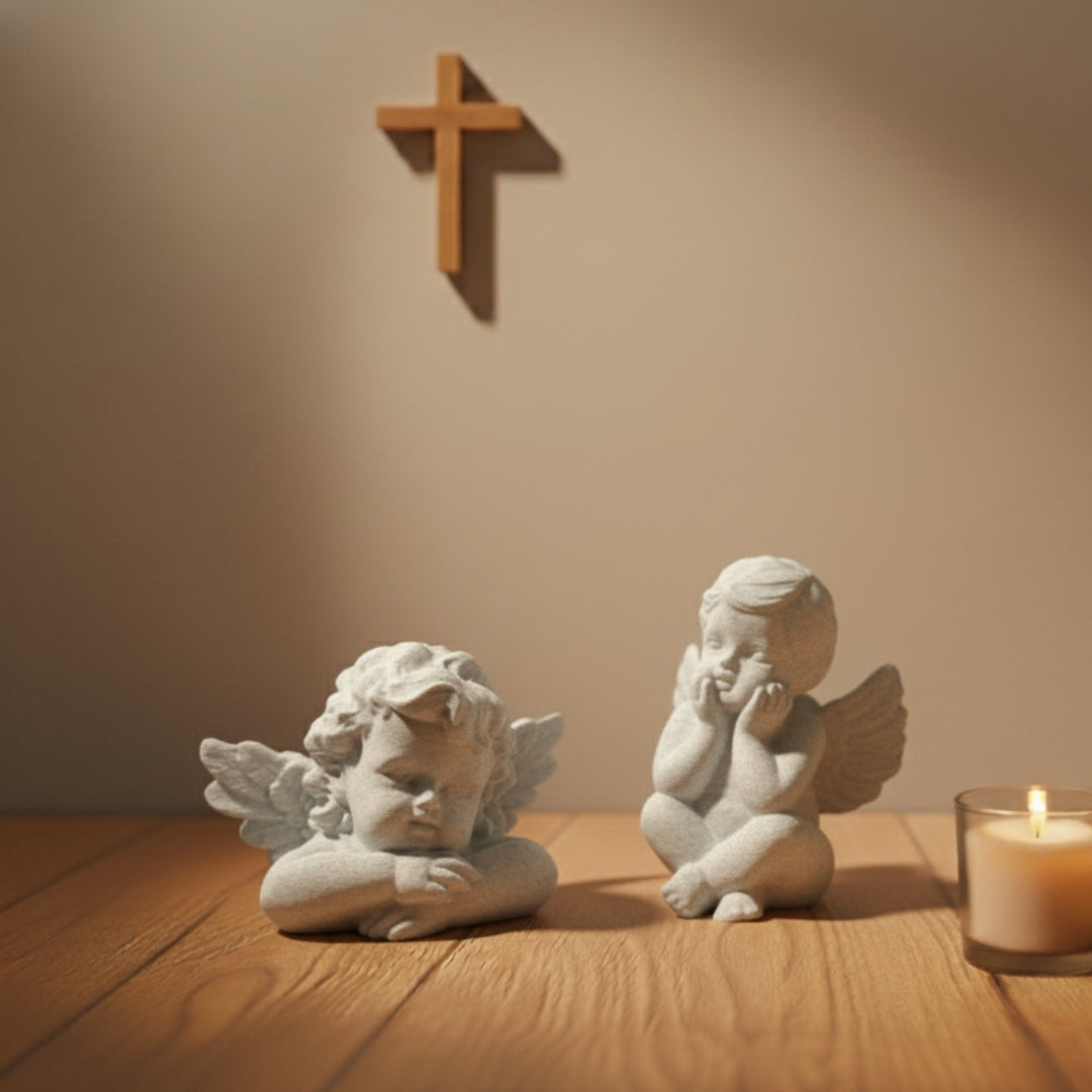 Kit Querubim - Delicadeza e Proteção | 16cm