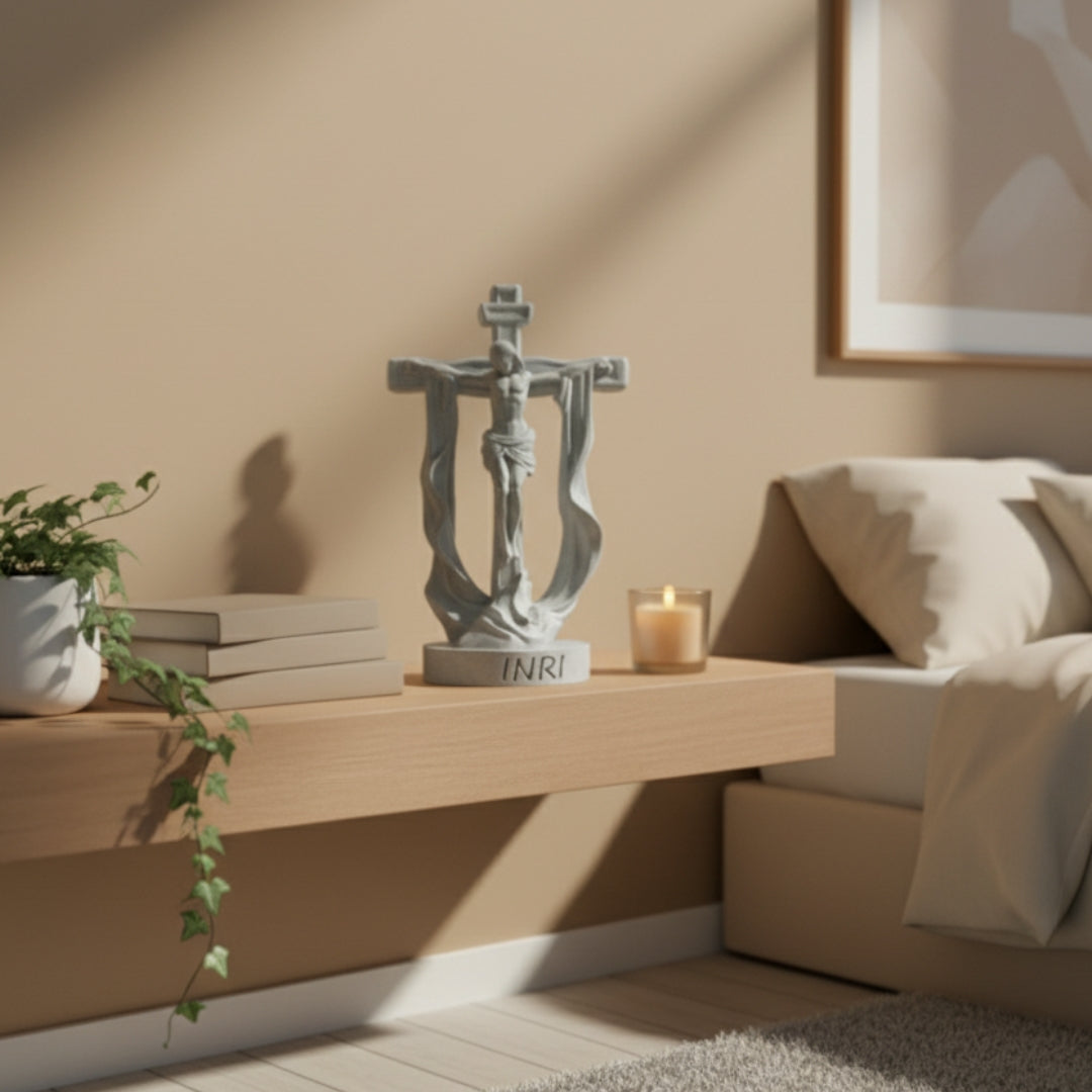 Crucifixo com Manto | 27cm