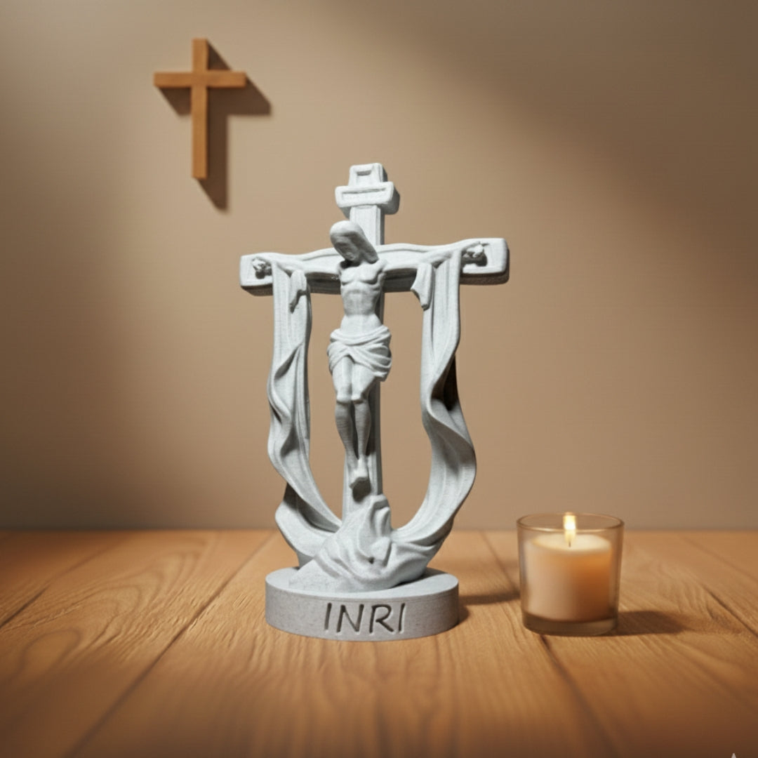 Crucifixo com Manto | 27cm